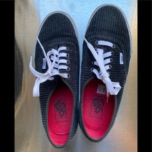 Black Corduroy Vans
